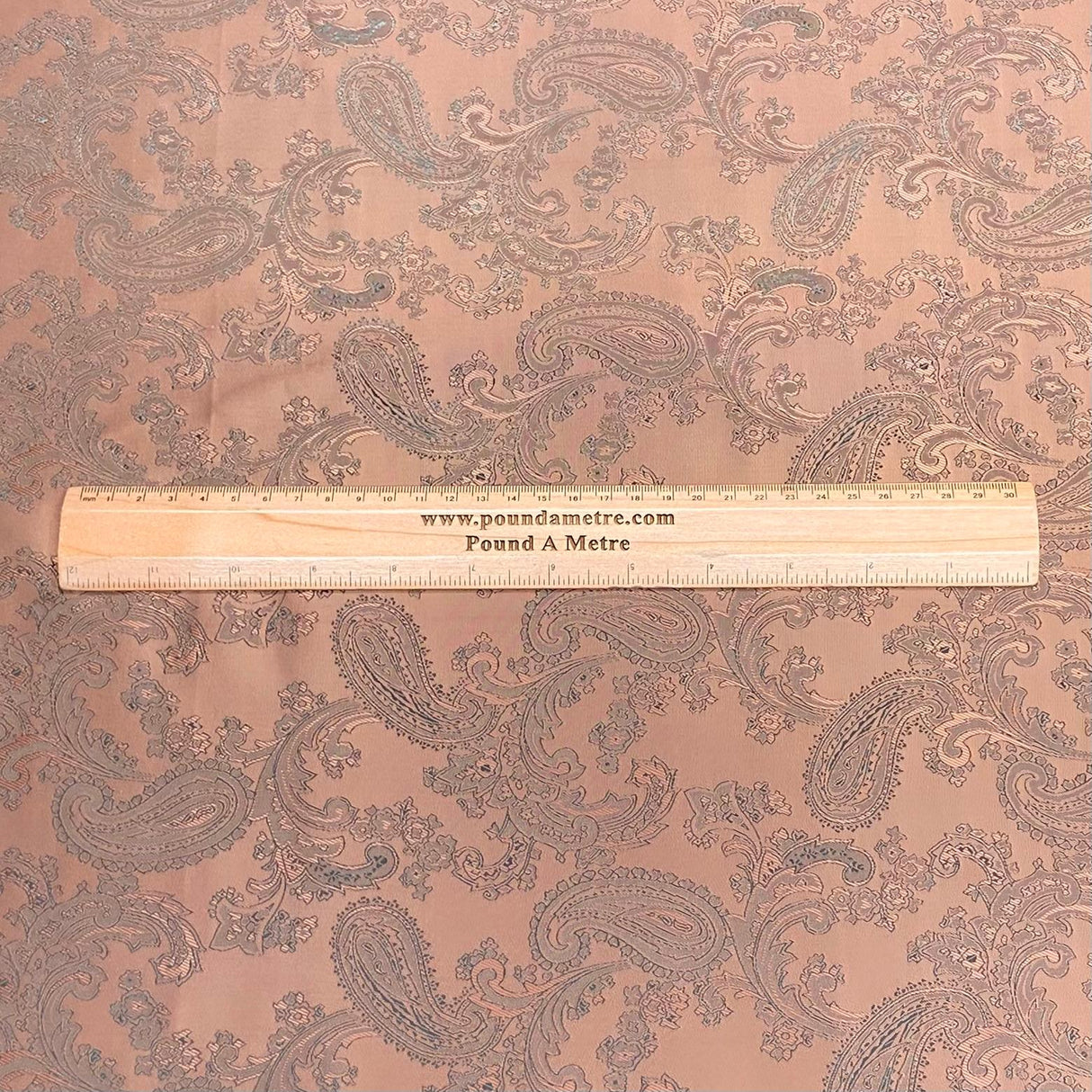 Pound A Metre Two Tone Jacquard Fabric 55" (Brown)