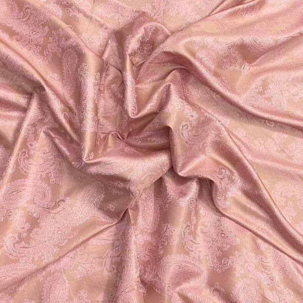 Pound A Metre Two Tone Jacquard Fabric 55" (Salmon)