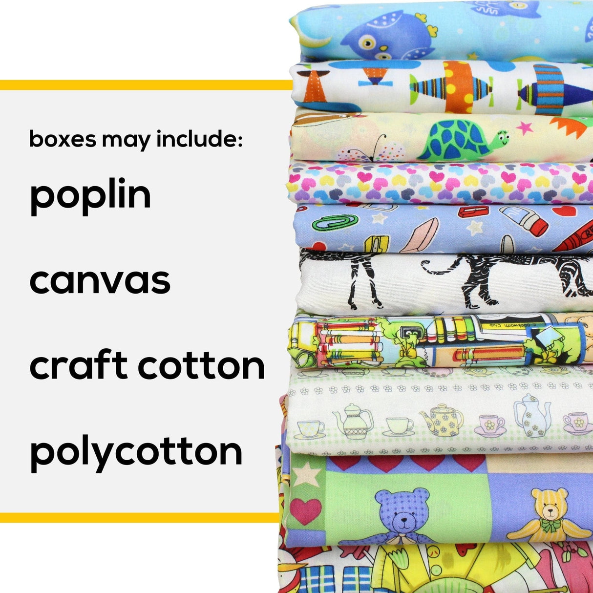 Pound A Metre 10m Crazy Cotton Fabric Bundle
