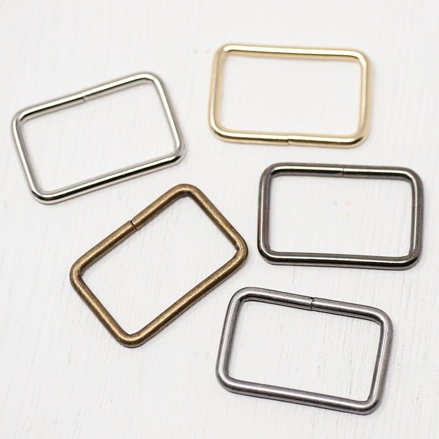 Pound A Metre 25mm Metal Strap Connector For Bags- 5 Colours- Pack Of 2