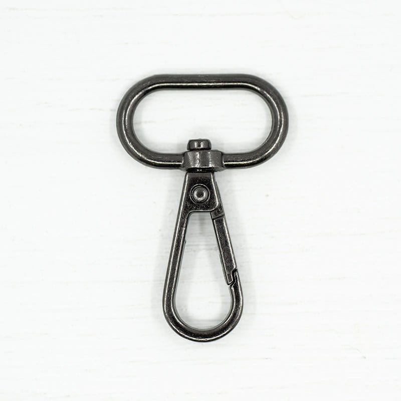 Pound A Metre Gunmetal / Pack of 2 25mm Snap Hooks For Bags- 5 Colours- Pack of 2