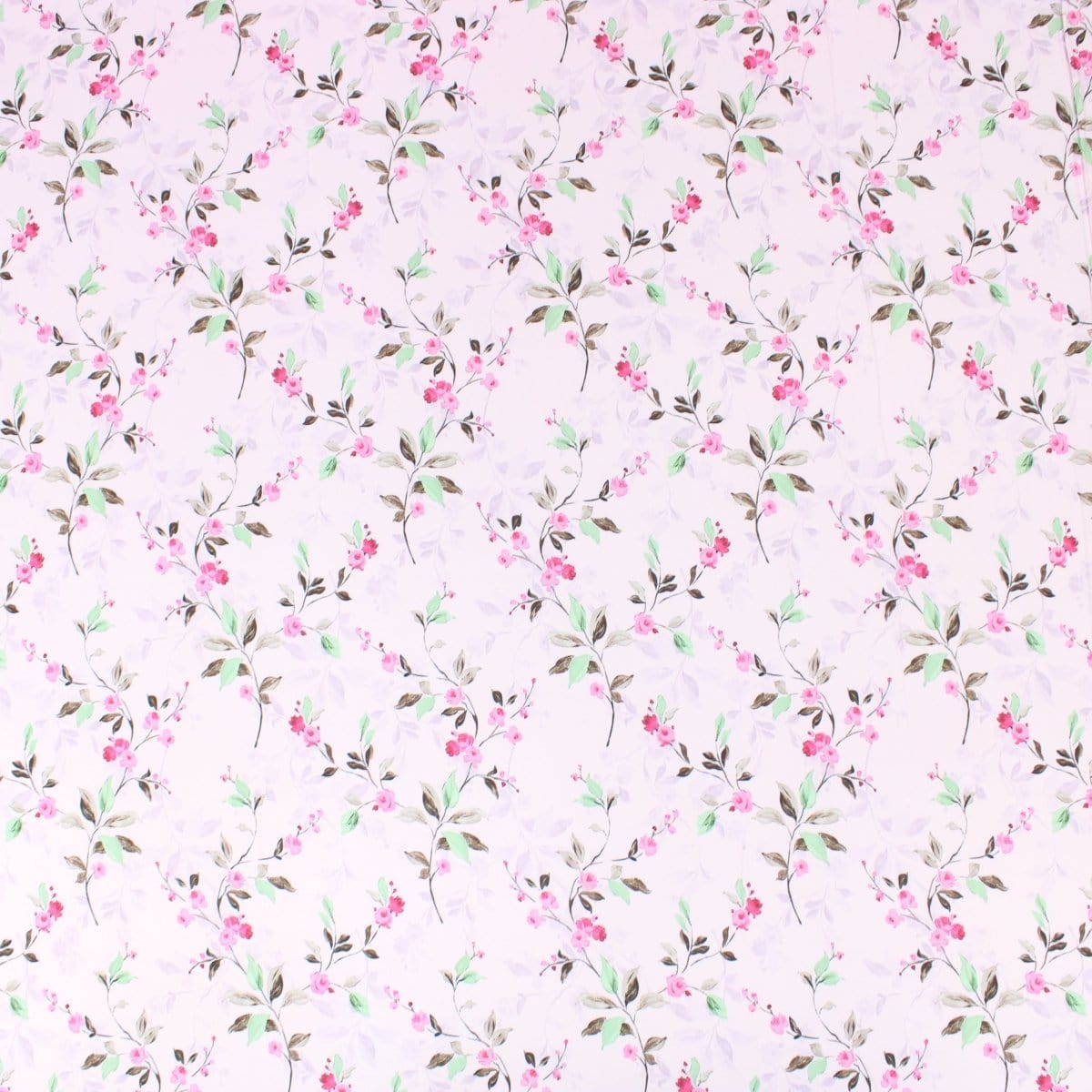 Pound A Metre 3 Metres 3 Metre Deluxe Santorini Floral Soft Crepe ‘Pastel Edition - Elegant Liberty’ 45" Wide Pastel Pink