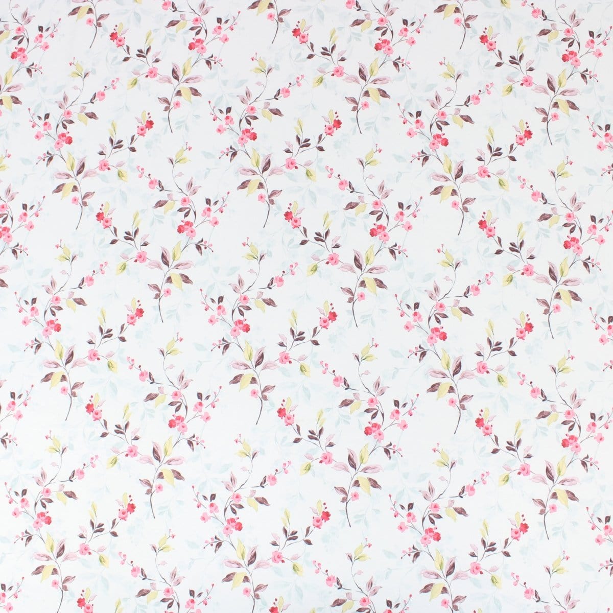 Pound A Metre 3 Metres 3 Metre Deluxe Santorini Floral Soft Crepe ‘Pastel Edition - Elegant Liberty’ 45" Wide Pastel Water Blue