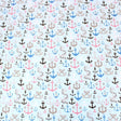 Pound A Metre 3 Metre 3 Metre Super Quality Smooth Organic Cotton - Anchor - 45" Light Blue
