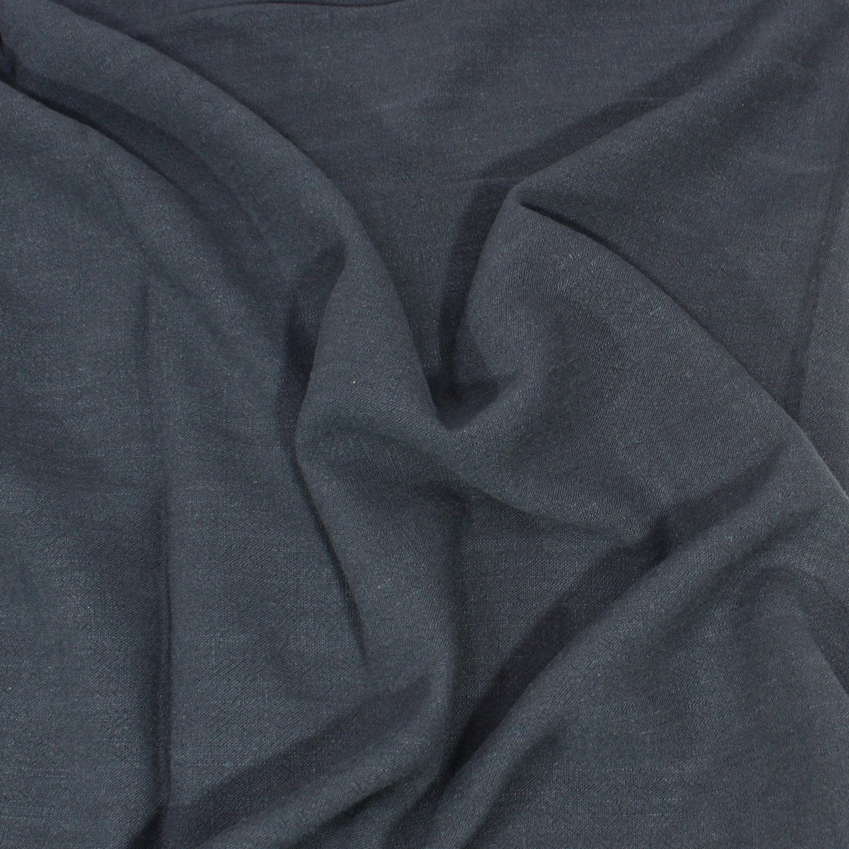 3 Metres Medium Weight Viscose-Linen Blend Fabric 55" Wide - Navy - Pound A Metre