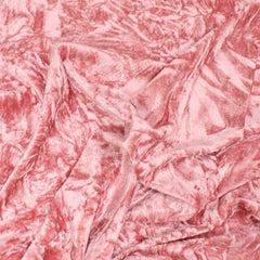 3 Metres Premium Crushed Stretch Velvet 55" Wide Salmon Pink - Pound A Metre