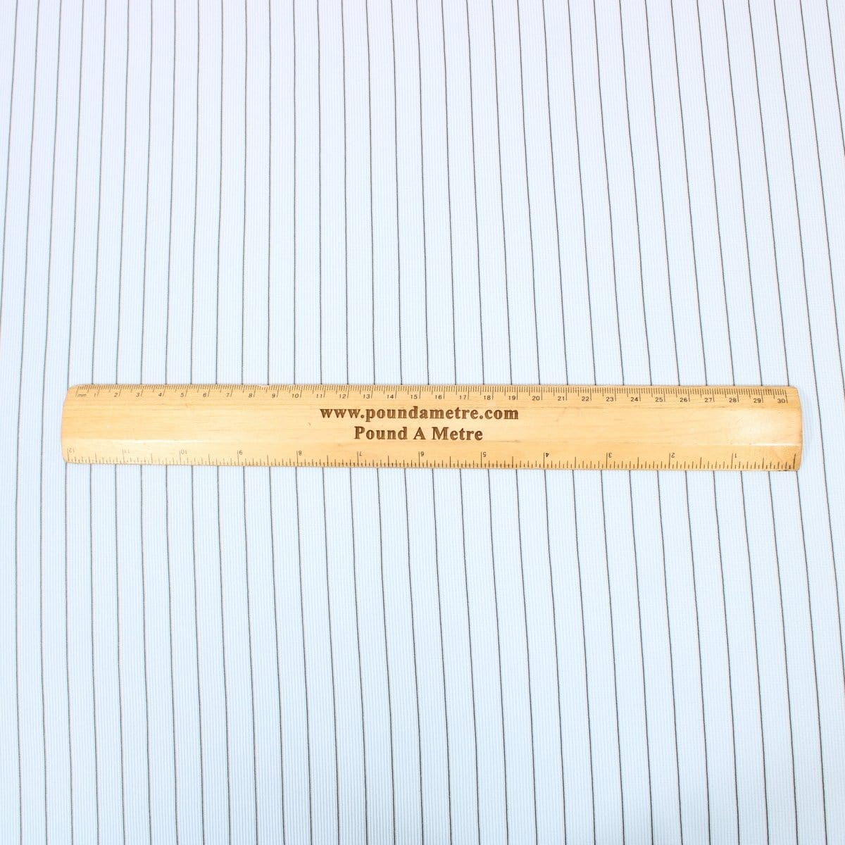 Pound A Metre 3 Metre 3 Metres Premium Striped Ribbed Scuba Jersey 60" Wide Baby Blue