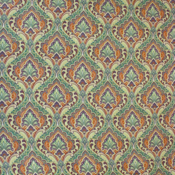 Pound A Metre 3 Metres 3 Metres Printed Cashmere Effect Crepe Fabric- 45" Wide (Lime Baroque)