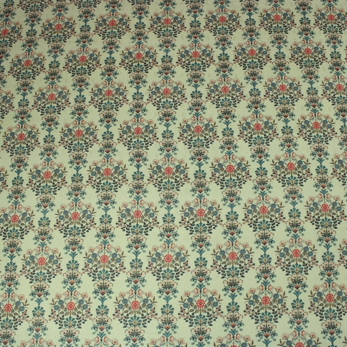 Pound A Metre 3 Metres 3 Metres Printed Cashmere Effect Crepe Fabric- 45" Wide (Mint Floral)