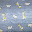 Pound A Metre 3 Metres Printed Silky Satin- 55" Wide (Giraffe & Hippo)