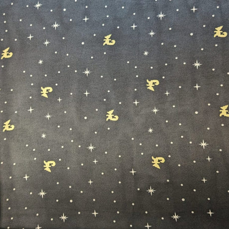 Pound A Metre 3 Metres Printed Silky Satin- 55" Wide (Starry Night)