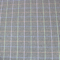 3 Metres Wool Rich Plaid Fabric 55" Wide Sparkle Black - Pound A Metre