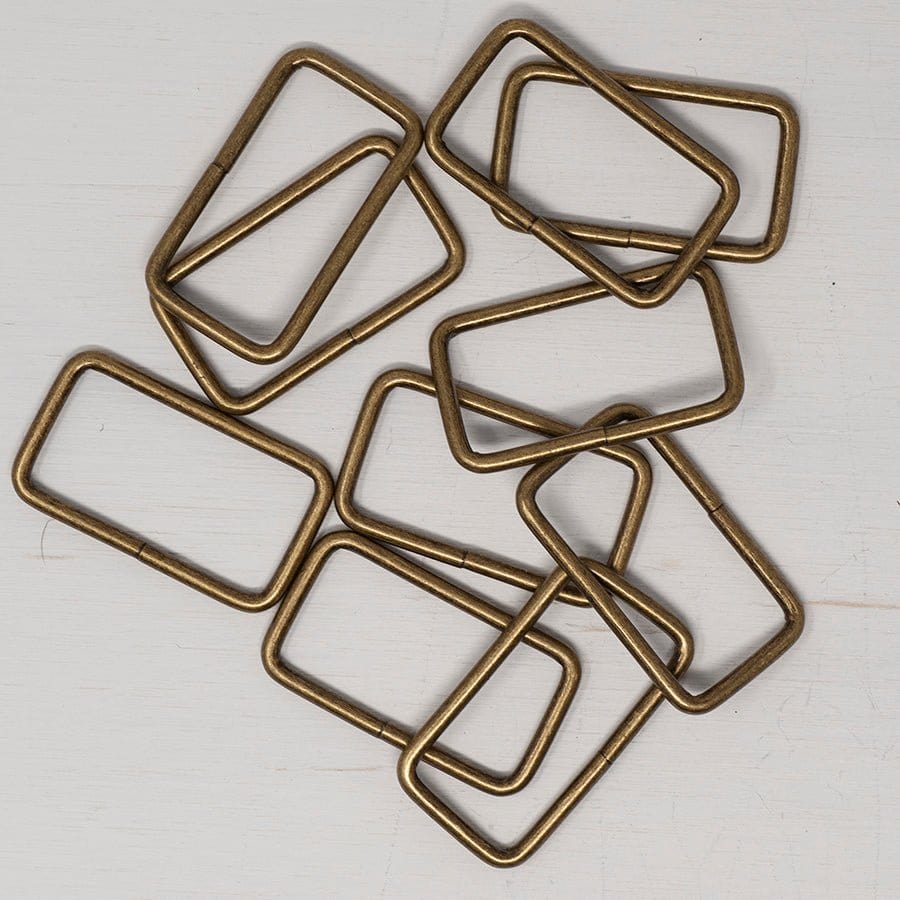 Pound A Metre Antique Brass / Pack Of 2 38/ 40mm Metal Strap Connector For Bags- 5 Colours- Pack Of 2