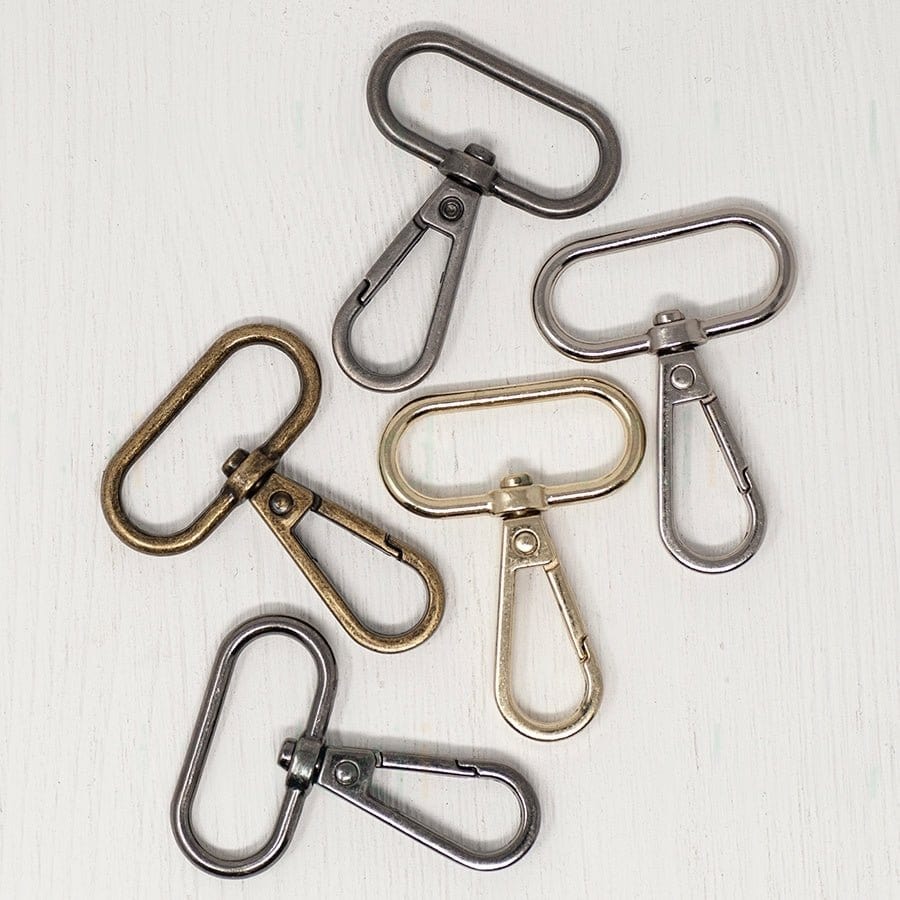 Pound A Metre 38/ 40mm Snap Hooks For Bags- 5 Colours- Pack of 2