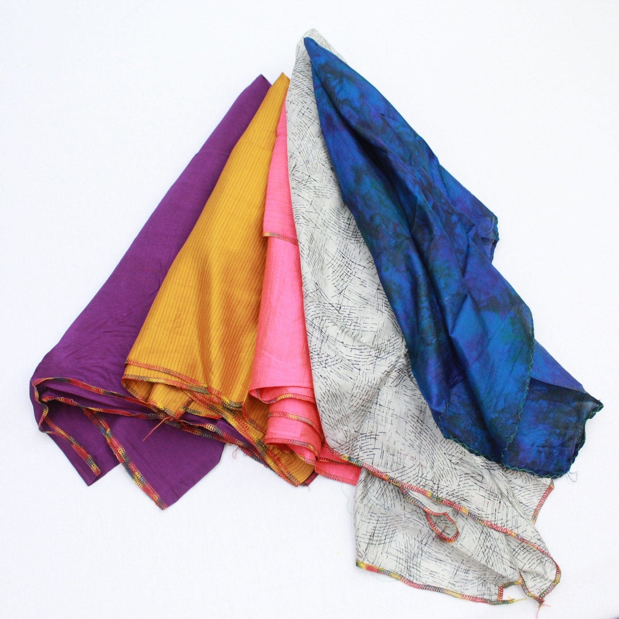 Pound A Metre PACK OF 5 SCARVES 5 Assorted Scarves FOR £5, 100% Pure Silk Approx 97cm