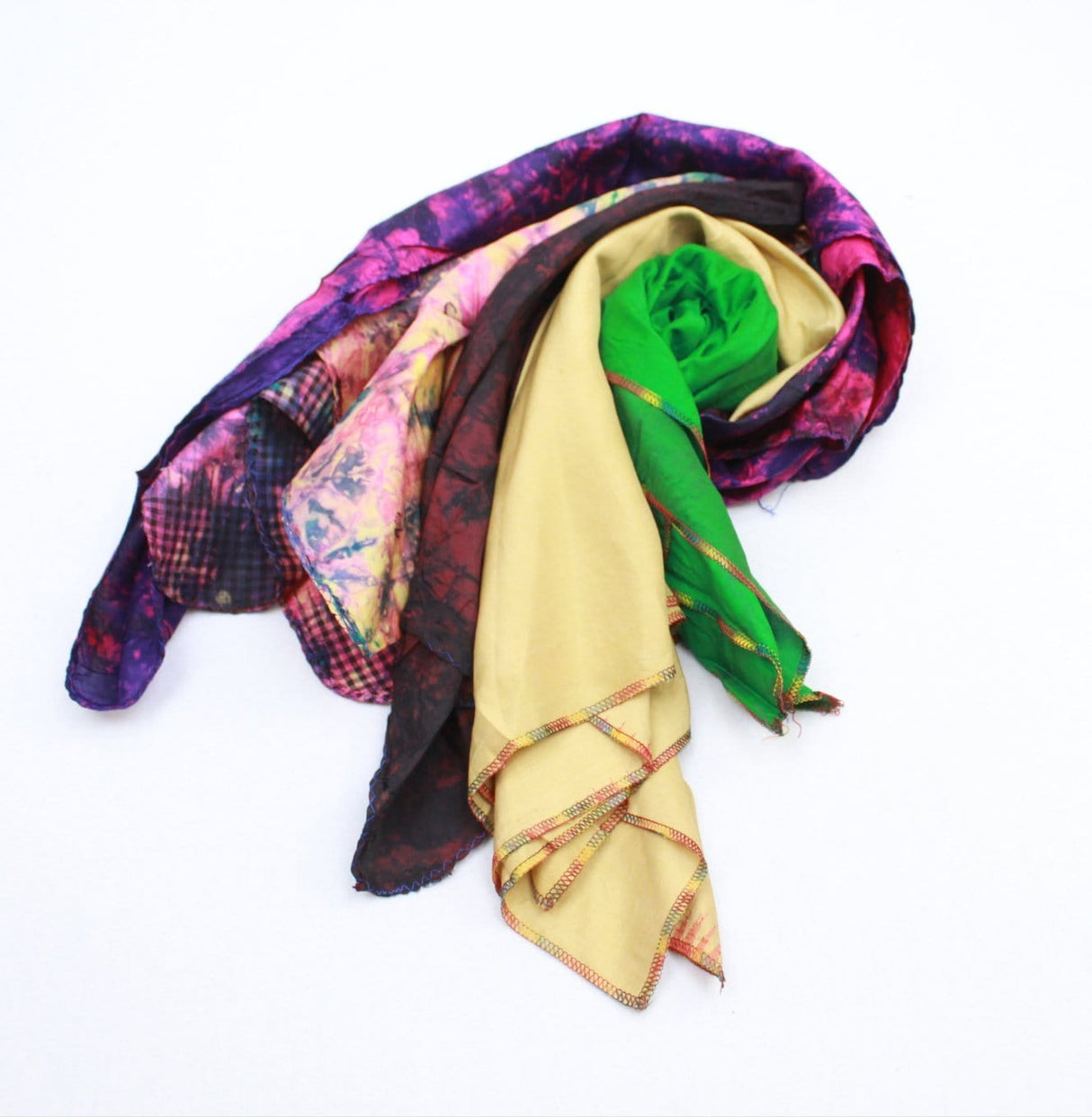 Pound A Metre PACK OF 5 SCARVES 5 Assorted Scarves FOR £5, 100% Pure Silk Approx 97cm