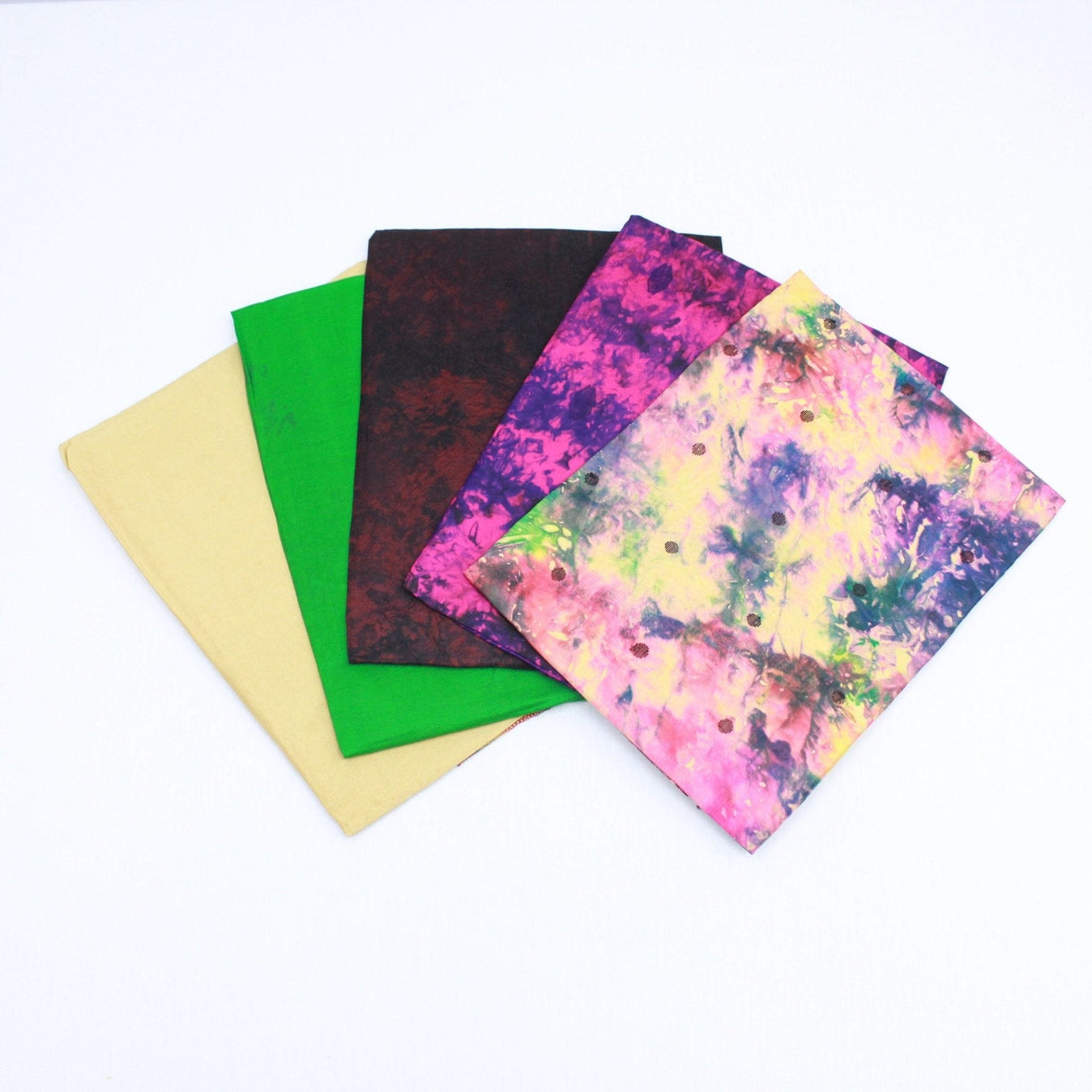 Pound A Metre PACK OF 5 SCARVES 5 Assorted Scarves FOR £5, 100% Pure Silk Approx 97cm