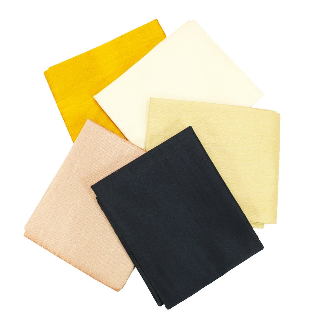 Pound A Metre 5 Fat Quarters 5 Piece Exclusive Fat Quarter 100% Polyester Dupion