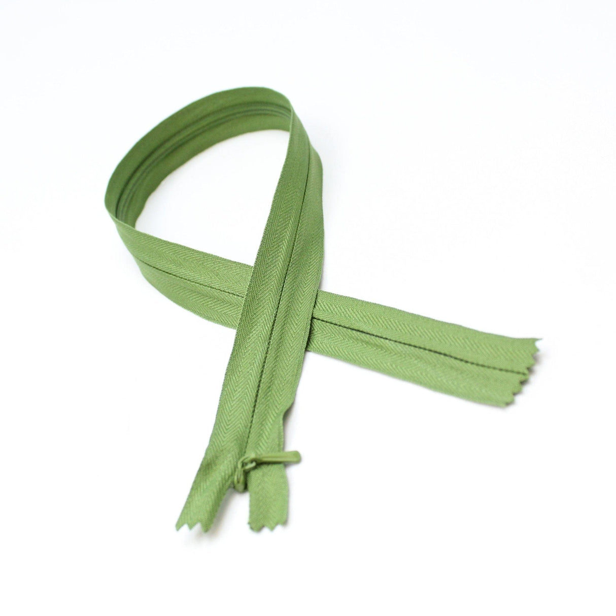 Pound A Metre KHAKI / 50cm 50cm - Concealed Invisible Zip - Variety of Colours