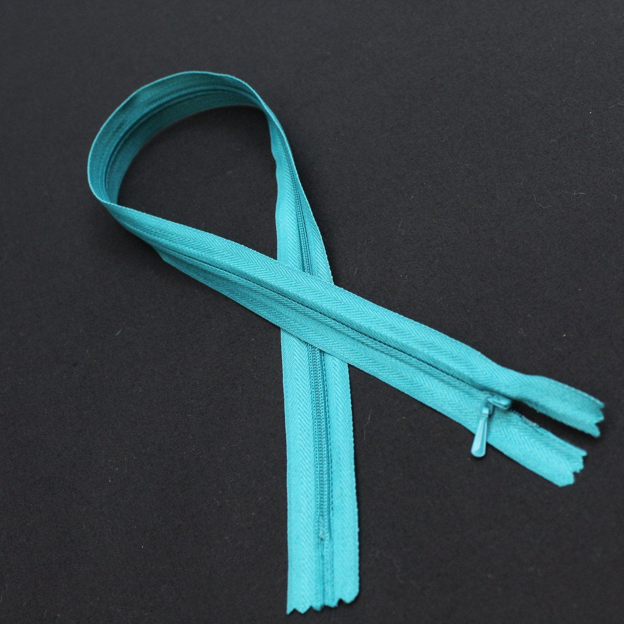 Pound A Metre TEAL / 50cm 50cm - Concealed Invisible Zip - Variety of Colours