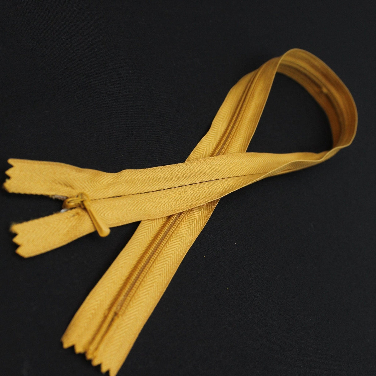 Pound A Metre MUSTARD / 50cm 50cm - Concealed Invisible Zip - Variety of Colours