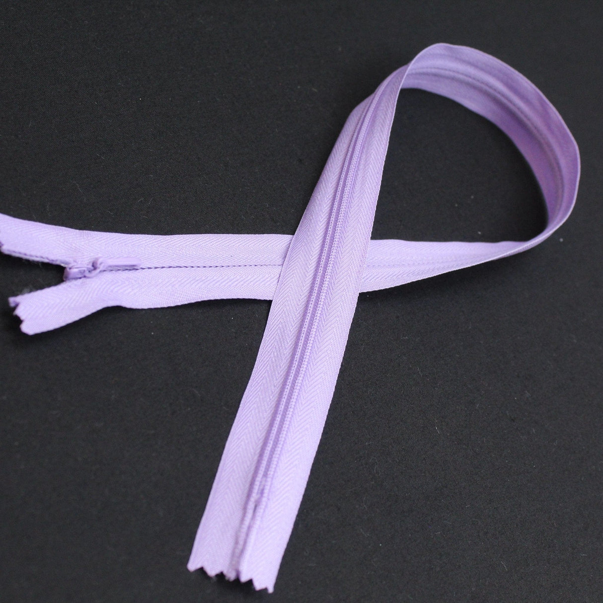 Pound A Metre LILAC / 50cm 50cm - Concealed Invisible Zip - Variety of Colours