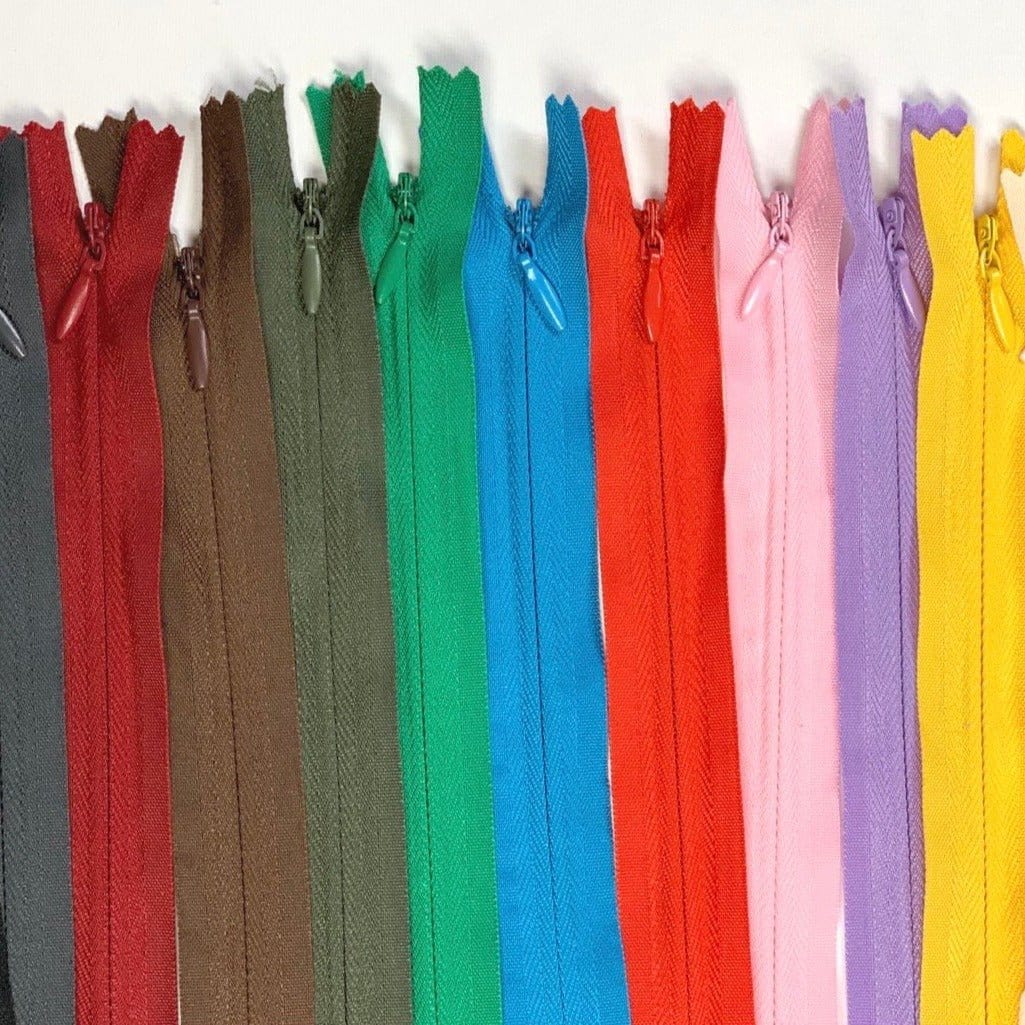 Pound A Metre 50cm - Concealed Invisible Zip - Variety of Colours