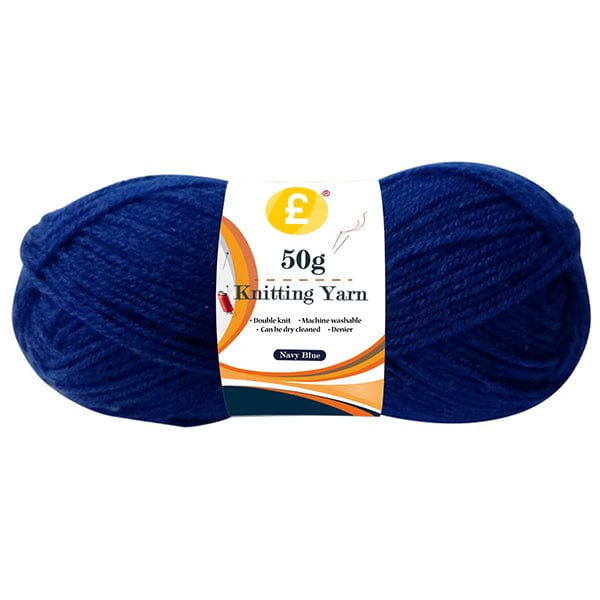 Pound A Metre 50g Double Knit Acrylic Yarn- Navy Blue