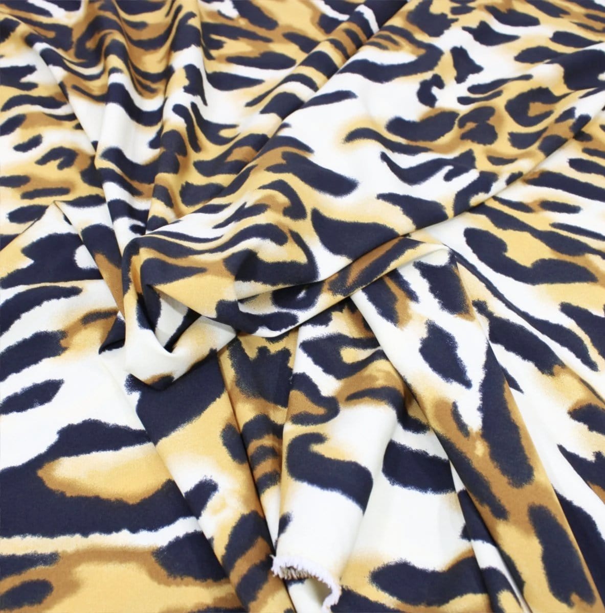 Pound A Metre 9 Metres (3 x 3 Metres) Animal Print Dress Crepe Bundle- Big Cat (9 Metres) (Black Friday Sale)