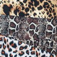 Pound A Metre 9 Metres (3 x 3 Metres) Animal Print Dress Crepe Bundle- Variety (9 Metres) (Black Friday Sale)