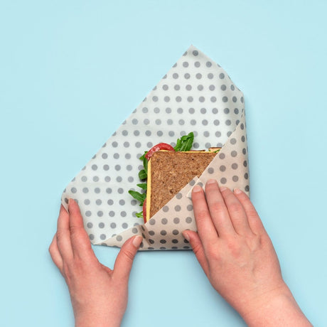 Pound A Metre Happy Easter Kit DIY Beeswax Wrap Kit- 4 Cotton Fat Quarters + 200g Beeswax (Happy Easter)