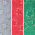 Pound A Metre Gold Foil Premium 100% Quilting Cotton "Festive Stars" - 3 Colours