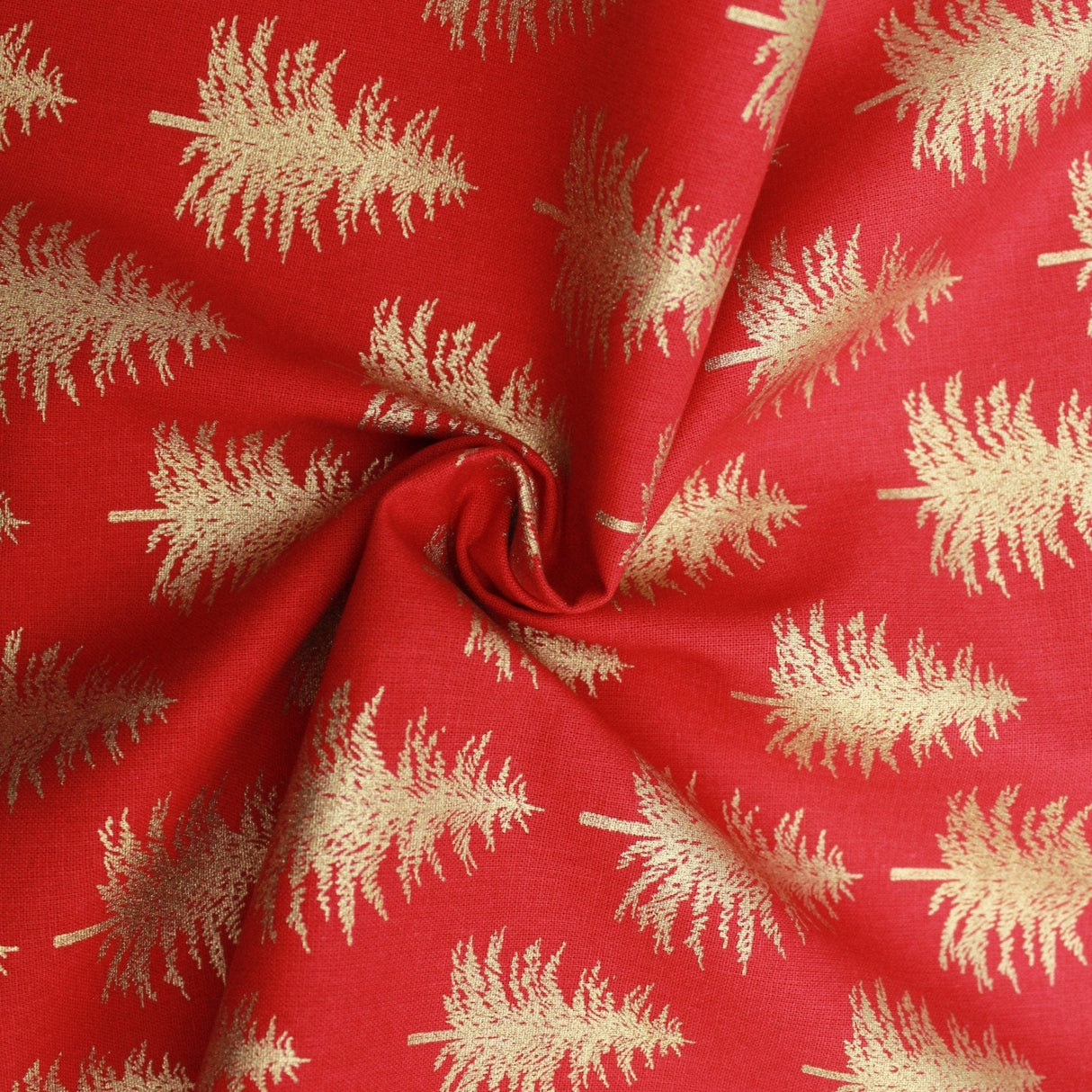 Pound A Metre Gold Foil Premium 100% Quilting Cotton "Treetop" - 3 Colours