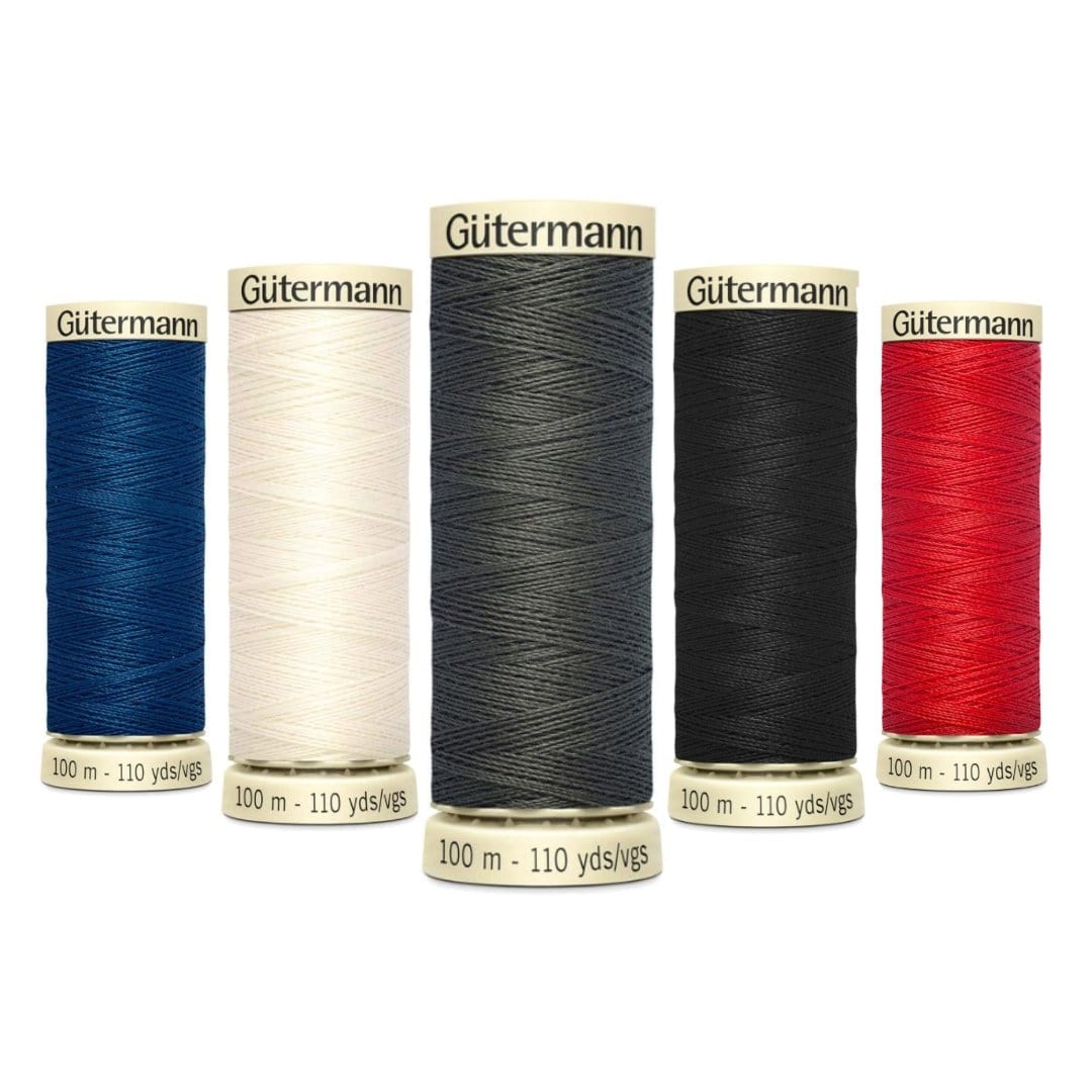 Pound A Metre Pack Of 5 x 100m Gütermann Sew All Thread- Essential Bundle- Pack Of 5