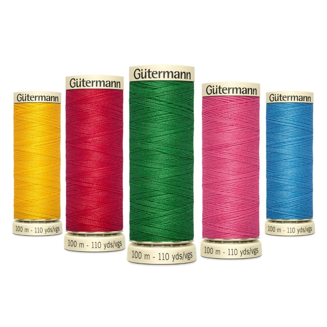 Pound A Metre Pack Of 5 x 100m Gütermann Sew All Thread- Tropical Bundle- Pack Of 5