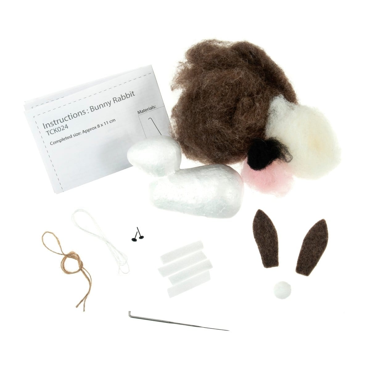 Pound A Metre Per Pack Needle Felting Kit: Bunny
