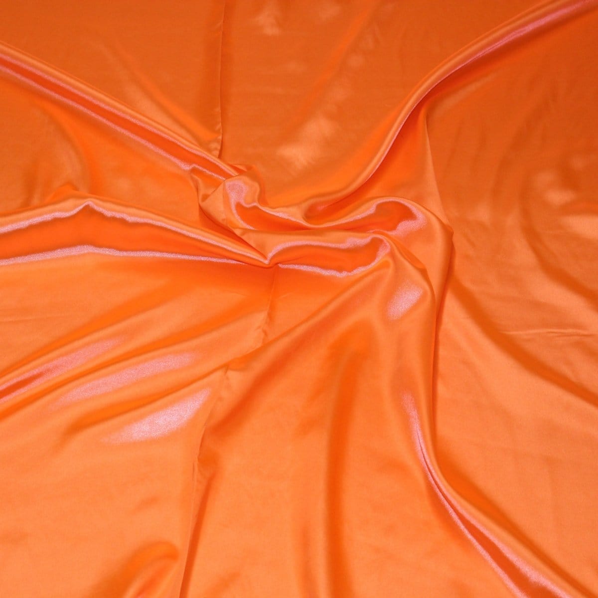 Pound A Metre Full Metre / Florescent Orange Premium 100% Polyester Satin 60" Wide - Variations Available