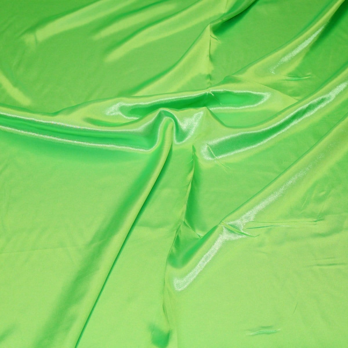 Pound A Metre Full Metre / Florescent Green Premium 100% Polyester Satin 60" Wide - Variations Available