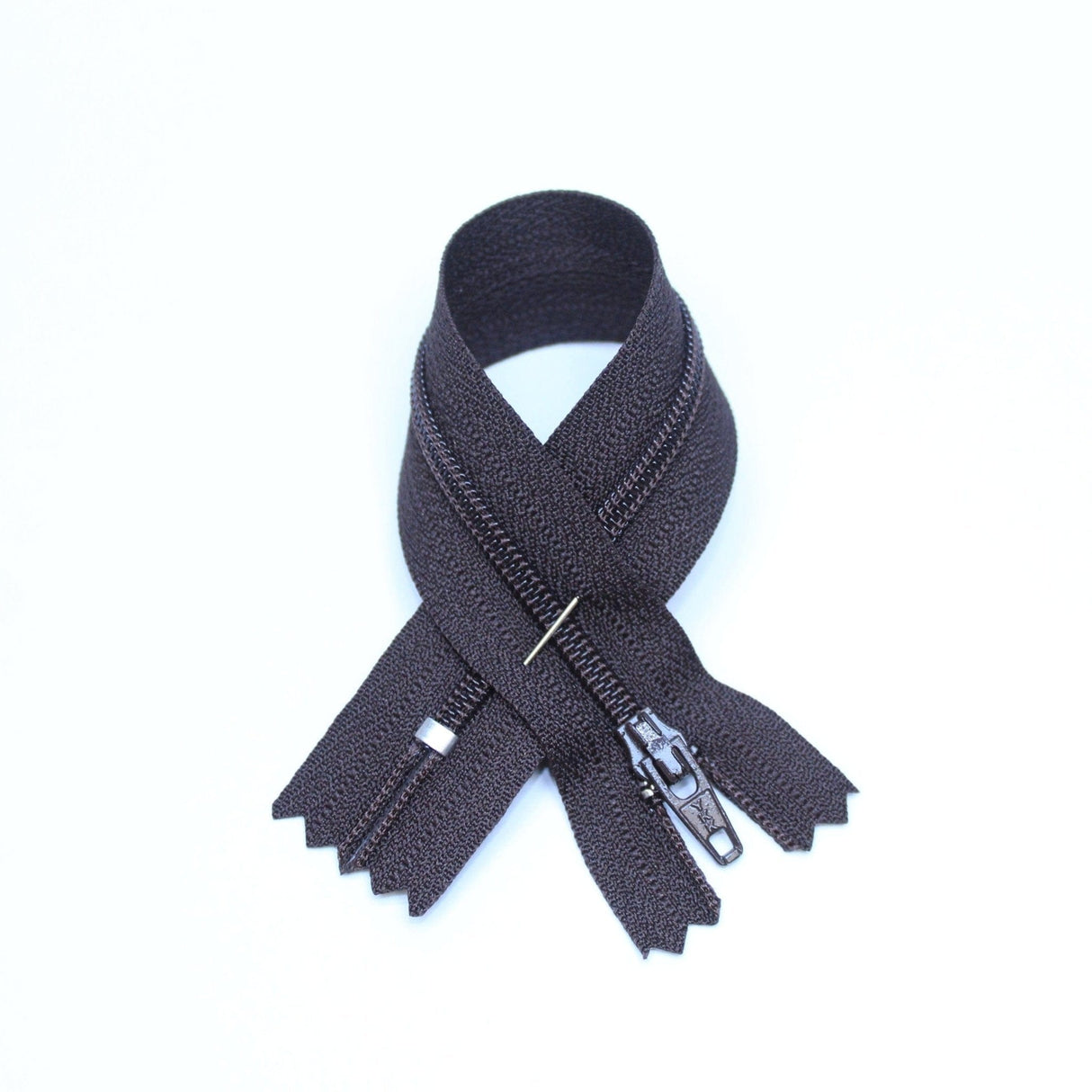 Pound A Metre Premium Brown Zip - 21cm Long