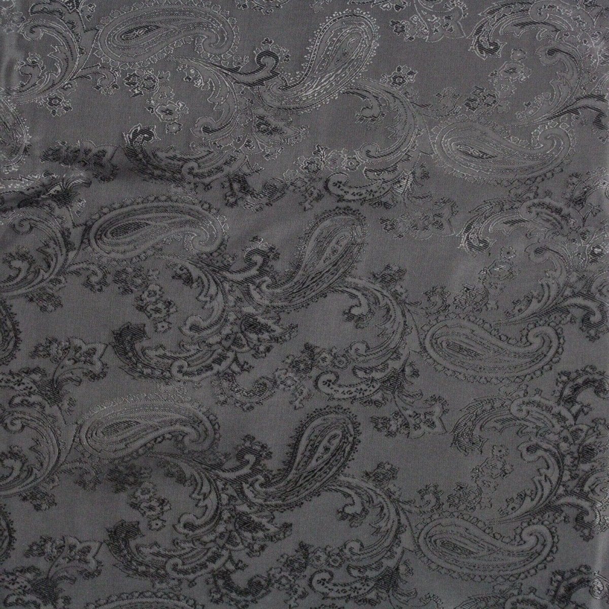 Pound A Metre Full Metre / Black Premium Luxury Thai Silk Jacquard Lining 60" Wide - Variations Available