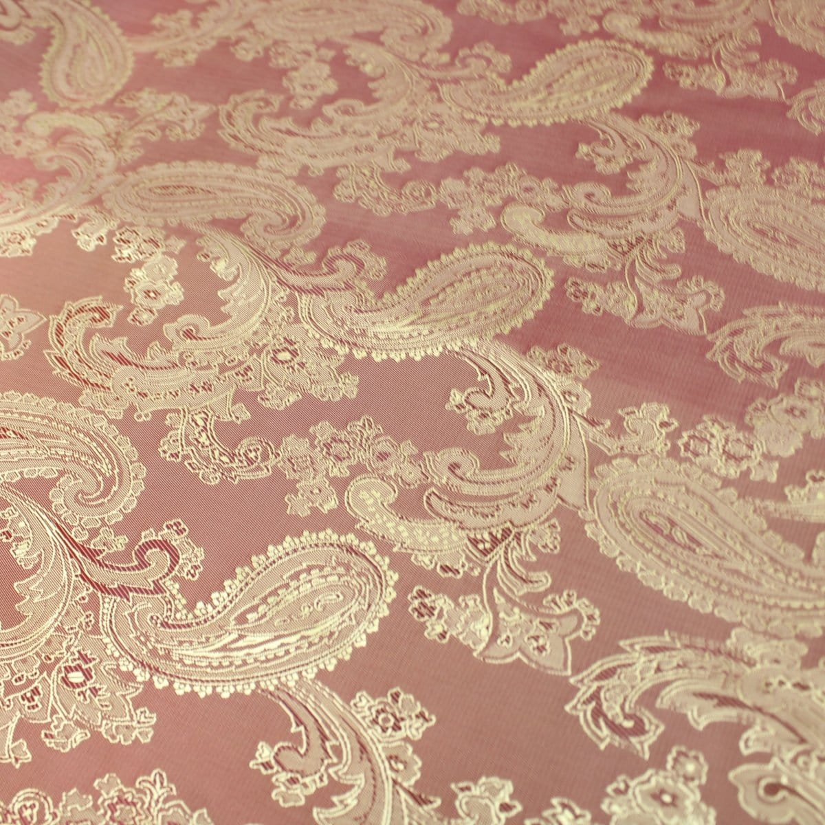Pound A Metre Full Metre / Rustic Red Premium Luxury Thai Silk Jacquard Lining 60" Wide - Variations Available