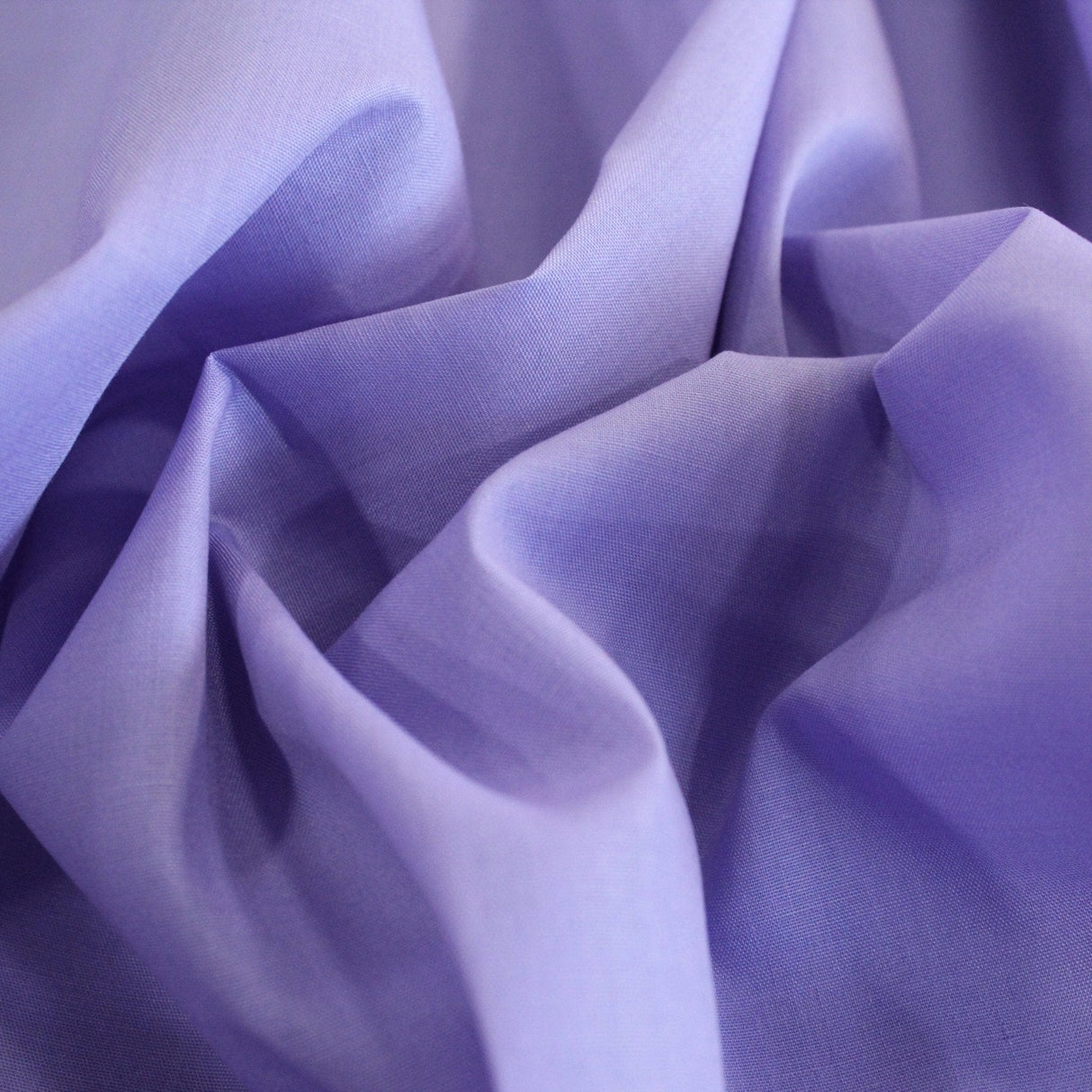 Pound A Metre Lilac / Full Metre Premium Plain Polycotton Fabric, 60° Washable, 45"- 20 Colours Available