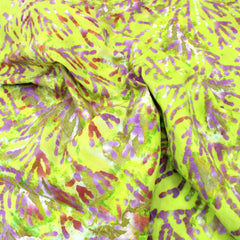 Premium Quality 100% Cotton Batik - Paint Stems - 45" Wide Lime - Pound A Metre