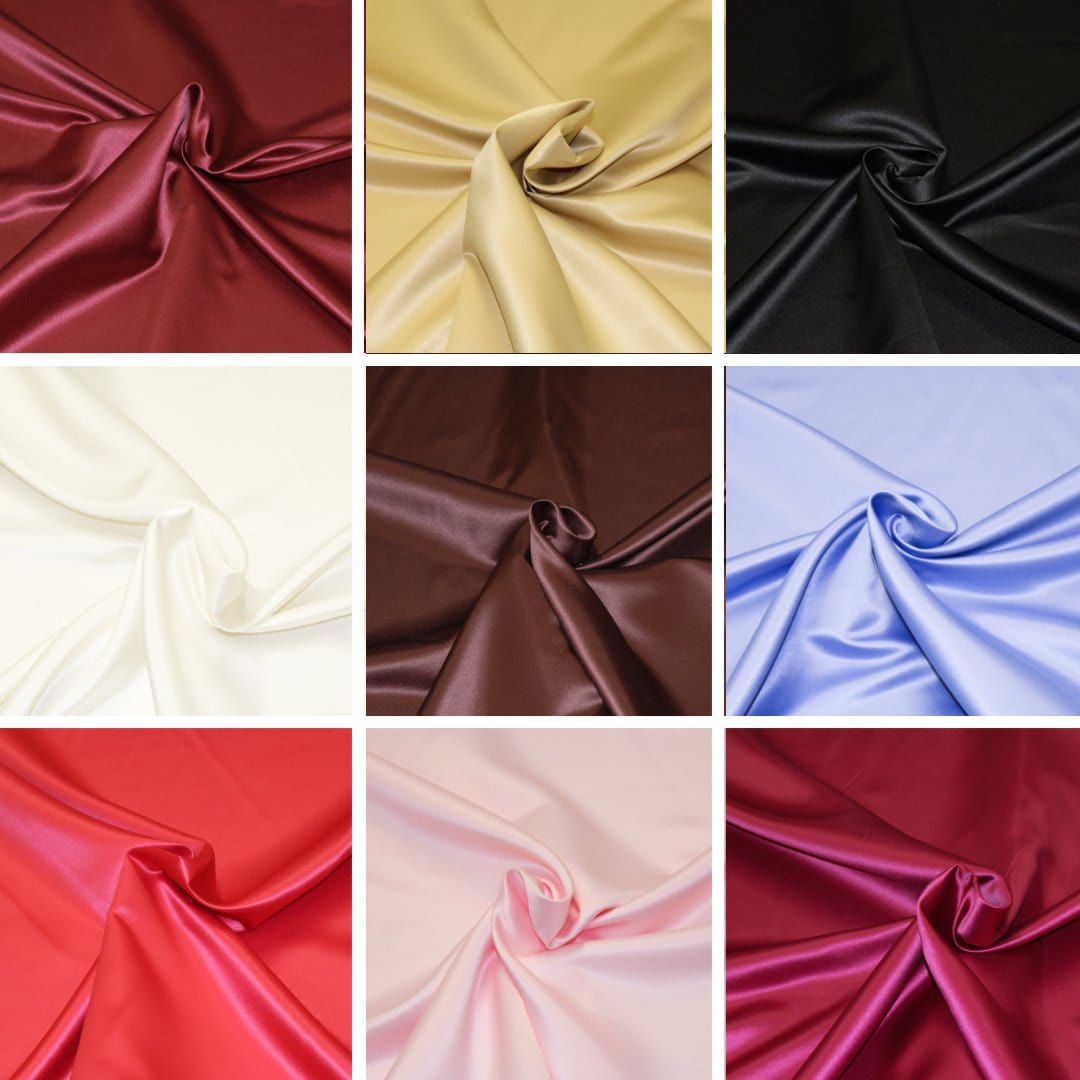 Pound A Metre Premium Quality Duchess Matte Wedding Satin 60" Wide -  Variations Available