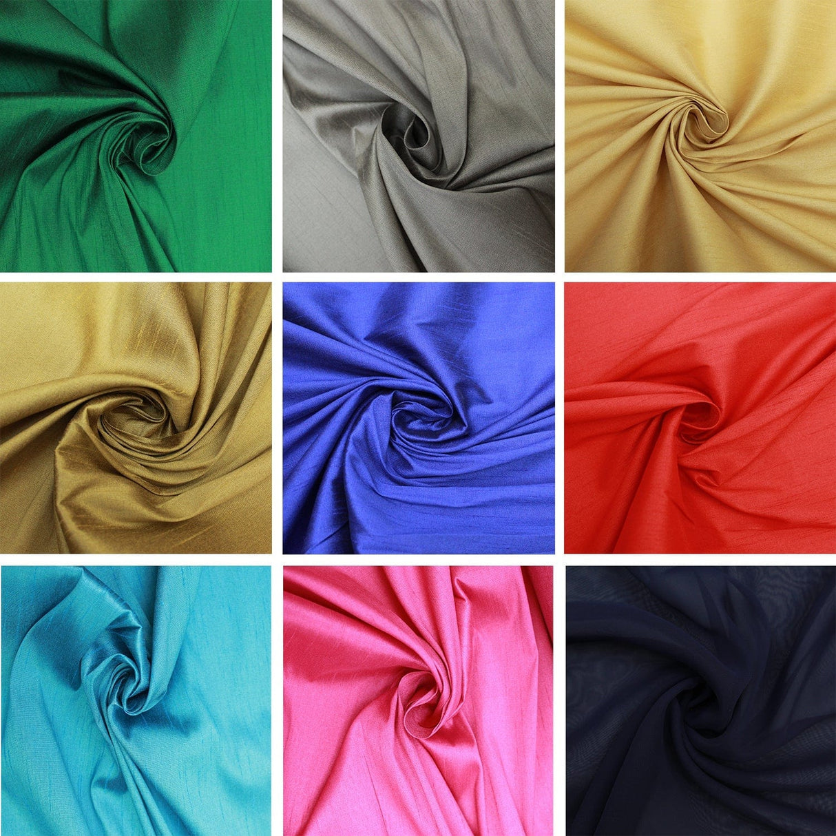 Pound A Metre Premium Quality Dupion 60" Wide - Variations Available