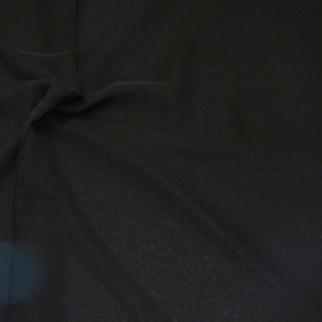 Pound A Metre Per Metre / Black Premium Quality Plain Georgette 59" Wide - Variations Available