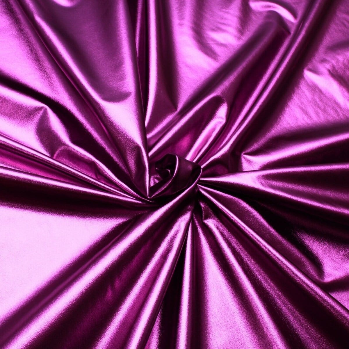 Pound A Metre Full Metre / Purple Premium Quality Plain Stretch Metallic Lycra 55" Wide - Variations Available
