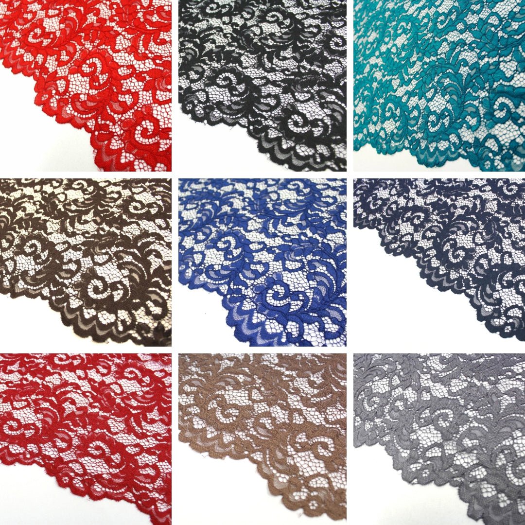 Premium Quality Soft Rachel Corded Lace Fabric 60" Wide - Variations Available - Pound A Metre