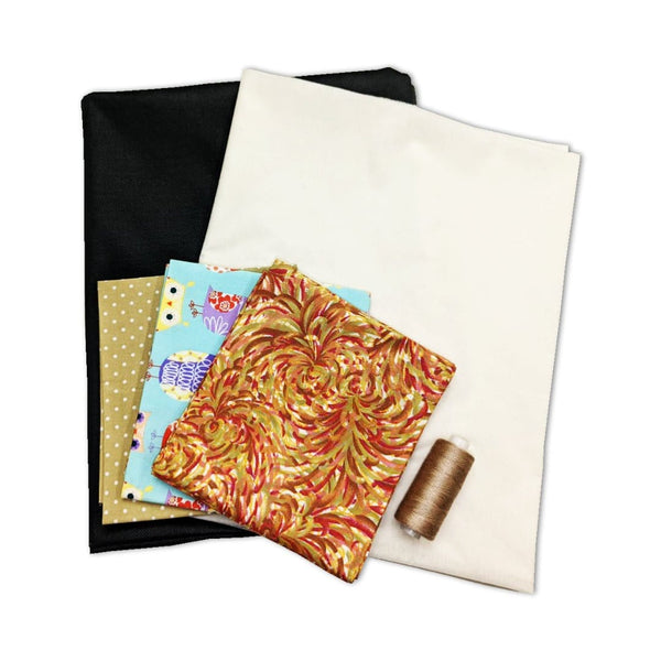 Pound A Metre Sewist Variety Bundle- 3 Fat Quarters, 2m Interfacing & Sewing Thread