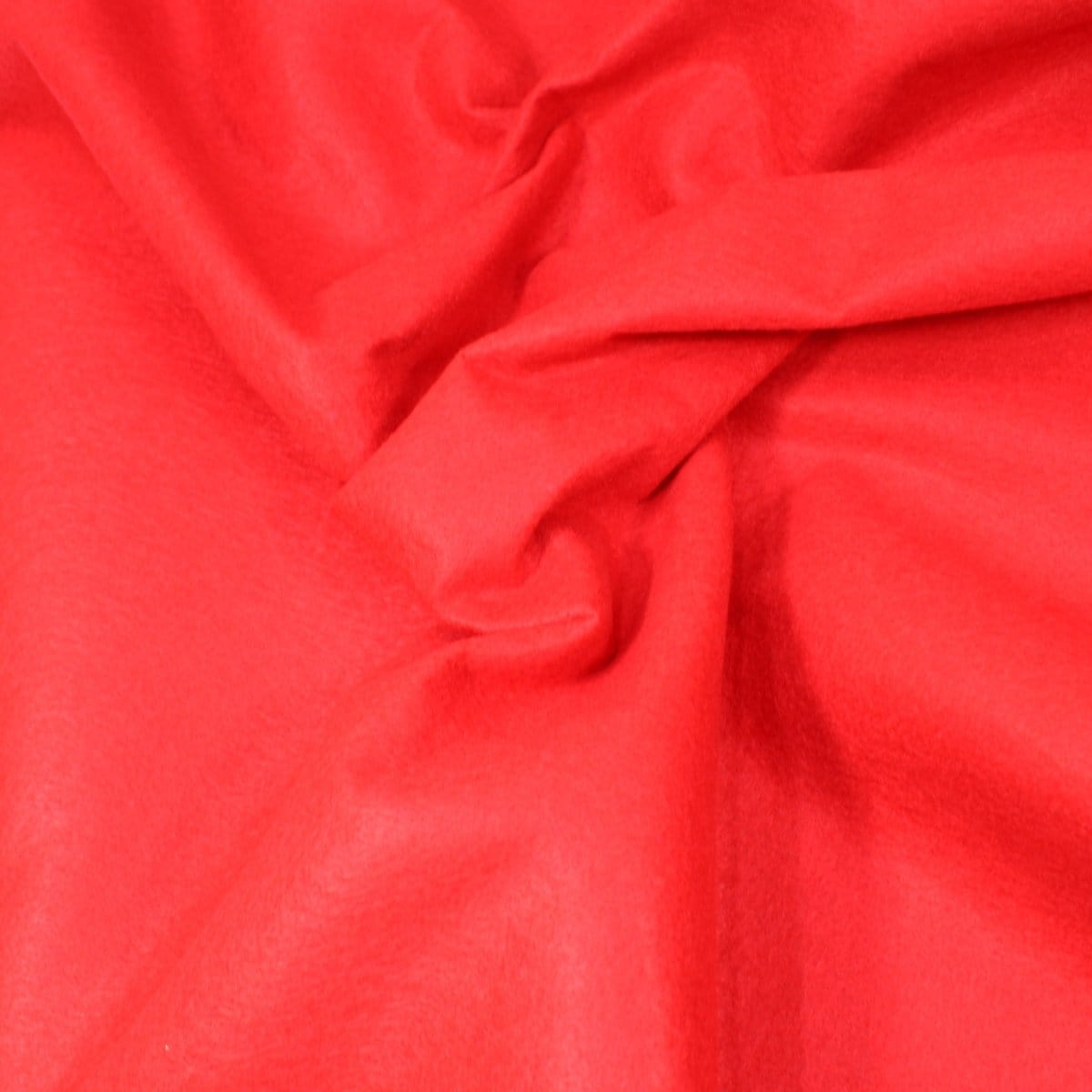 Pound A Metre Red Soft Crafting Felt Fabric 55" Wide - Variations Available
